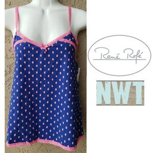 Rene Rofe Floral Cami Tank Top Size Large NWT🦋